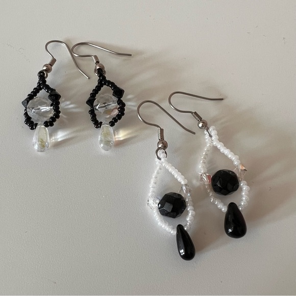 Handcrafted Seed Bead Earrings - Picture 1 of 1